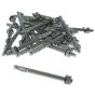 Through Bolts, Size: M8 x 100, Zinc/Yellow Passivated - Pack of 100