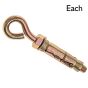 Shield Anchor - Eye Bolt, Size: M6 (Hole Size: 10mm) - Sold Individually