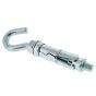 Shield Anchor - Hook Bolt, Size: M8 (Hole Size 14mm) - Sold Individually