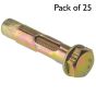 Sleeve Anchor - Loose Bolt, Size: M16 x 75 - Pack of 25