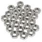 Metric Stainless Steel Plain Nuts, Size: M10. Pack of 25