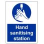 Hand Sanitising Station - Rectangular Semi-rigid Styrene Sign