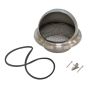 Ventilation Accessory Bull-Nose Vent 150mm Stainless Steel with Wire Grill