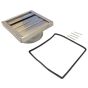 150mm Wall Outlet Duct w/ Gravity Flaps (Stainless Steel)