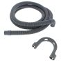 Drain Hose 2.5m(8') 20mm Straight - 22mm 90 Deg End fits Washing Machines