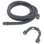 Drain Hose 2.5m(8') 20mm Straight - 22mm 90 Deg End fits Washing Machines