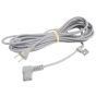 Mains Power Cable 9.7m -2 Pin Euro Plug c/w Clip Suitable for Kirby Vacuums