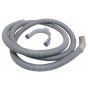 Water Outlet Hose Straight-Curved End 19/19mm fits Washing Machine Appliances - C00320388