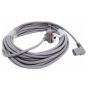 Mains Power Cable 10m 2 core 1.0mm 3pin Plug Suitable for Vacuum Cleaners