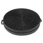 Carbon/Charcoal Round Filter 215mm Dia with Lugs fits Zanussi IH4020 Cooker Hoods