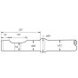 Chisel 620mm for Montabert SC28 (Silver Clip) Hydraulic Breaker Unit