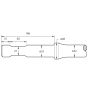 Breaker Point 430mm for Atlas Copco TEX30H Hydraulic Breakers