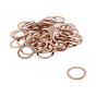 Copper Washers 16x22x1.5mm for Fuel Injection Systems - 50 Pack