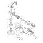 Makita 9227CB Polisher Assembly