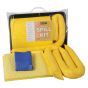 Chemical 20ltr Spill Kit - Pads Socks & Drip Tray in Clip Close Carry Bag
