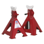 Axle Stands (Pair) 5tonne Capacity per Stand Auto Rise Ratchet Sealey Part No. AAS5000