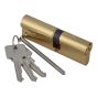 E60NP Euro Double Cylinder Polished Brass 40mm / 50mm Box by ABUS - 54180