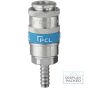 PCL Airflow Coupling 6.35mm (1/4) I/D Hose Tail (D/PK) - AC21R05