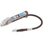 PCL Afg4 0-140 Psi & 0-9.6 Bar 0.36m Steel Braided Hose THO Short Stem Connector W/ Swivel Fitting - AFG4H031