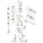 Makita AG125 Main Assembly