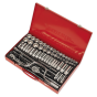 Socket Set 64pc 3/8" & 1/2"Sq Drive 6pt WallDrive - Metric/Imperial Sealey Part No. AK694