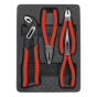 Pliers Set 4 Piece - Pump, Combination, Long Nose and Snips - Sealey AK8579