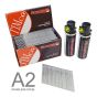 Firmahold Angled Nail & Gas Pack, A2 Stainless, 16 Gauge x 38mm Suits Paslode IM65a