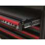 Topchest 4 Drawer Retro Style - Black with Red Anodised Drawer Pulls Sealey Part No. AP28104BR