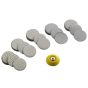 PCL 50mm (2") Sandpaper Discs, 60-400 Grades (10X Each Grade + 2" Backing Pad) - APA95