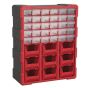 Cabinet Box 39 Drawer - Red/Black Sealey Part No. APDC39R
