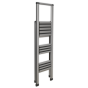 Aluminium Professional Folding Step Ladder 3-Step 150kg Capacity Sealey Part No. APSL3