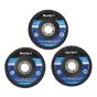 Sanding Flap Disc Set 3 Piece 115mm (4.1/2in) by BlueSpot - 19642