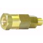 Swivel Straight - Brass 1/4m X 1/4f - 280 Bar - B5.314 - V-TUF Pressure Washer Parts - B5.314