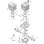 Crankcase & Cylinder for Stihl BG86