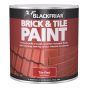 Brick & Tile Paint Matt Red 500ml by Blackfriar - BF0160001E1