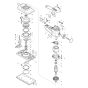 Makita BO4900 Sander Assembly