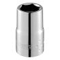 Hexagon Socket 6 Point Regular 1/4in Drive 7mm by Britool - E117297