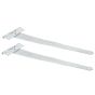 300mm 12" - Light Tee Hinges used on light gates & shed manufacturing Zinc