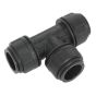 Equal Tee 28mm Pack of 5 (John Guest Speedfit - PM0228E) Sealey Part No. CAS28ET