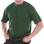 Tee Shirt H/Weight 180gsm Cotton Twin Stitching Hem & Neck Bottle Green XL