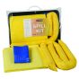 Chemical 20ltr Spill Kit - Pads Socks & Drip Tray in Clip Close Carry Bag