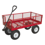 Platform Truck with Sides Pneumatic Tyres 450kg Capacity Sealey Part No. CST806
