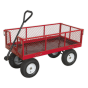 Platform Truck with Sides Pneumatic Tyres 450kg Capacity Sealey Part No. CST806