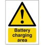 Battery Charging Area Sign