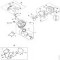 Cylinder & Muffler Assy for Stihl