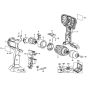 Main Assembly for DeWalt DCD775 Type 1 Cordless Drill