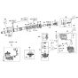 Main Assembly for DeWalt DCH283 Type 1 Cordless Hammer Drill