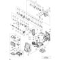 Main Assembly for Hikoki DH12DD