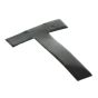 Self Adhesive 80mm Black Digit - Letter T