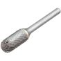 Solid Carbide Bright Rotary Burr Ball Nosed Cylinder 8mm x 6mm by Dormer - P8058.0X6.0